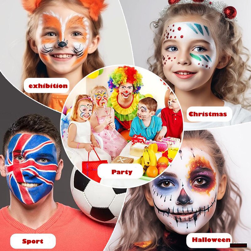 Face Paint Stick Crayon Manufacturer - Kids Adults Water-Based Makeup Set Easy Removable for All Ages