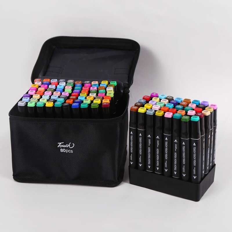 Sketching Markers Manufacturer - 36-Color Pack Alcoholic with Dual Brush and Chisel Tips for Paper Writing