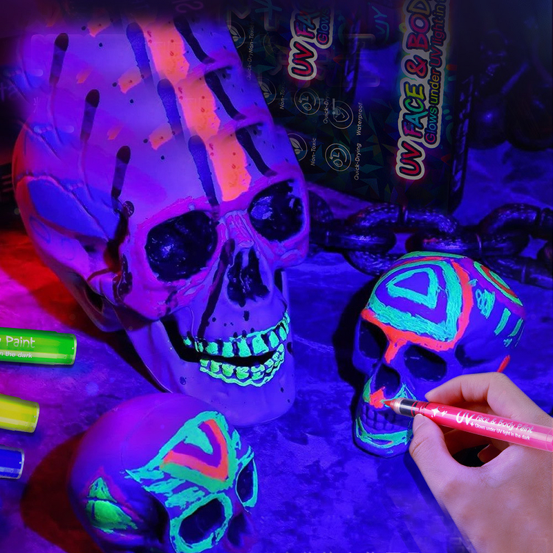 Art Paint Markers Manufacturer - Custom Logo Package Fine Tip Glow in the Dark Vibrant Artist Set