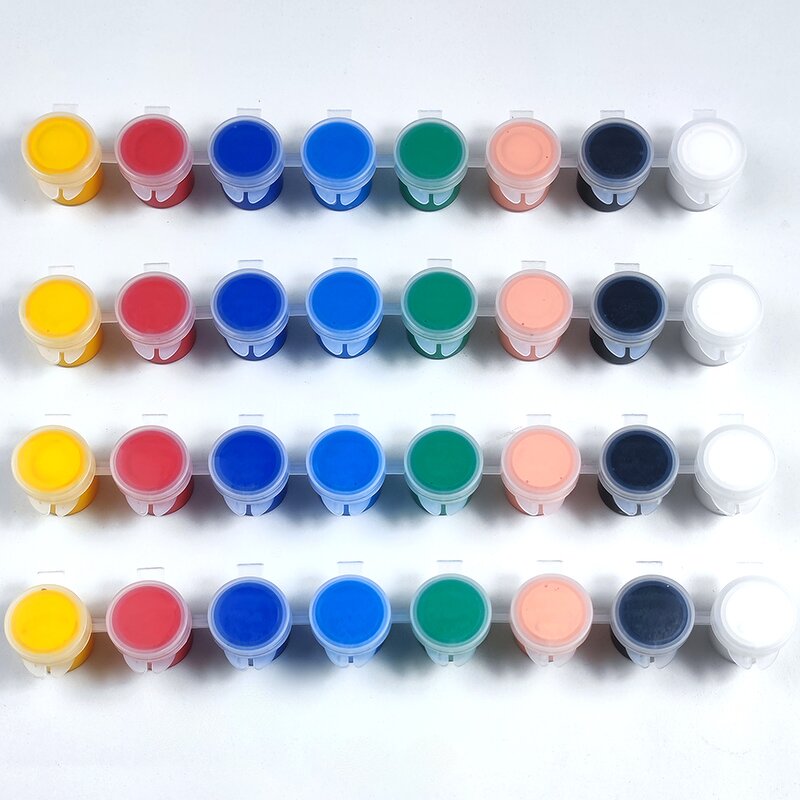 Acrylic Paint Strip Pot Manufacturer - Kids Waterproof 5mlx4 Pantone Colors for Painting on Canvas Glass Paper