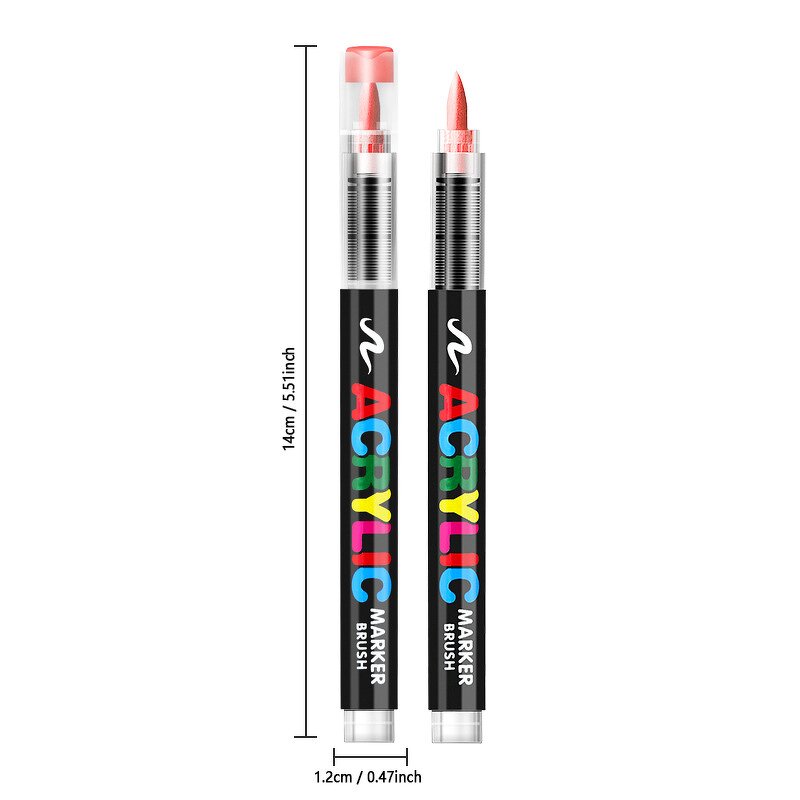 Acrylic Paint Pens Markers Set Manufacturer - Custom Label DIY Crafts Brushes Nibs Liquid Design for Rock Painting