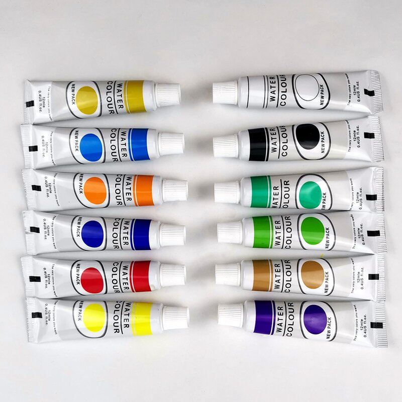 Acrylic Paint Artist Gift Set Manufacturer - Customizable 12ml Professional Non-Toxic Certified Safe 12 Colors Educational