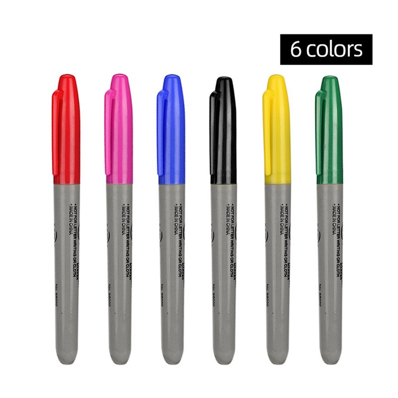 Skin Tattoo Pens Manufacturer - Medical Grade Non-Toxic Safe with Soft Brush Tips Fine Tip Waterproof Stencil Set