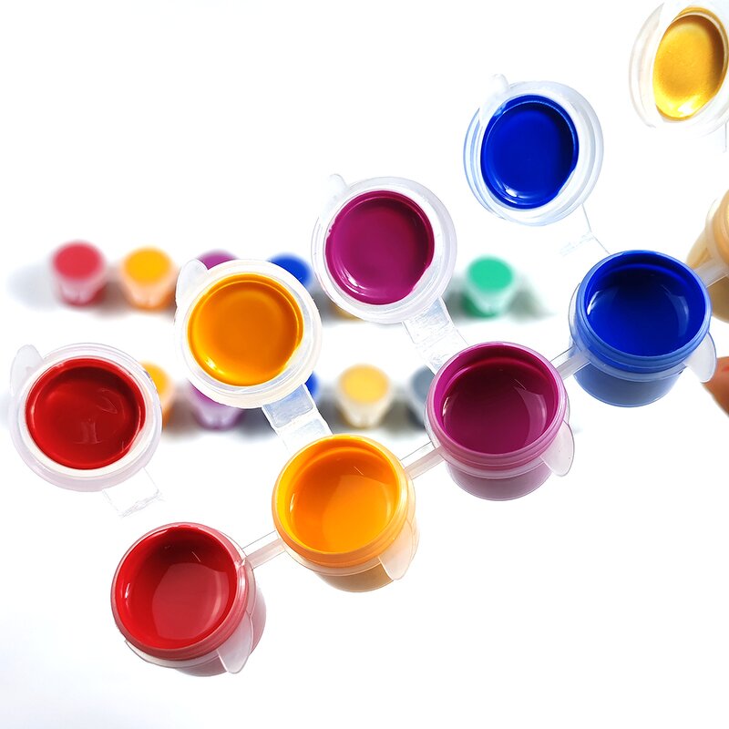 Acrylic Paint Strip Pot Manufacturer - Kids Waterproof 5mlx4 Pantone Colors for Painting on Canvas Glass Paper