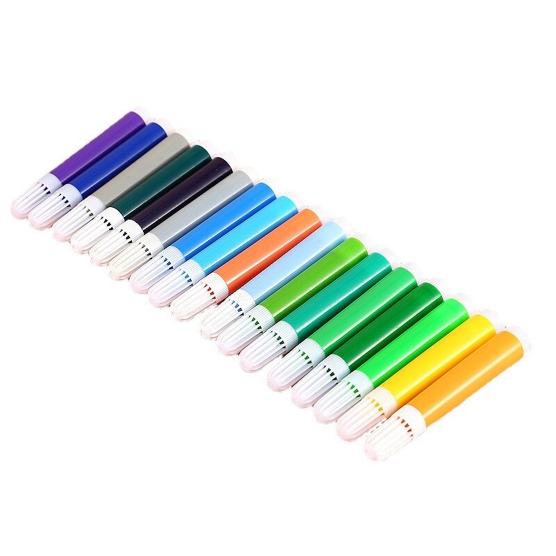 Art Markers Set Manufacturer - 6/12/24 Colors Water-Based Non-Toxic Washable School Kids Creativity Pens