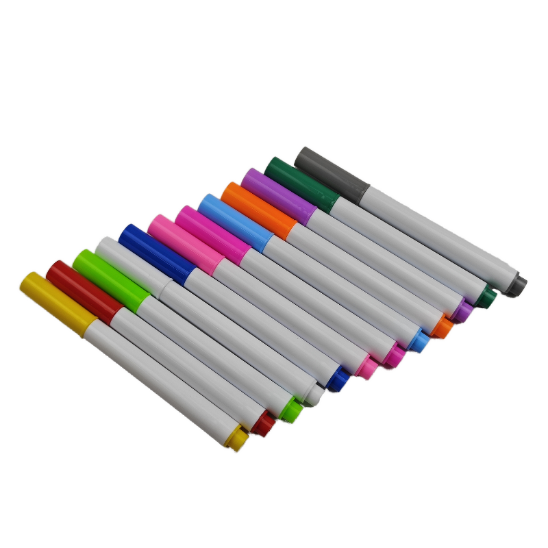 Chalk Pens Manufacturer - 12 Colors Wet Wipe Promotional Gift Assorted Erase Bright Colors Water Erasable Mini