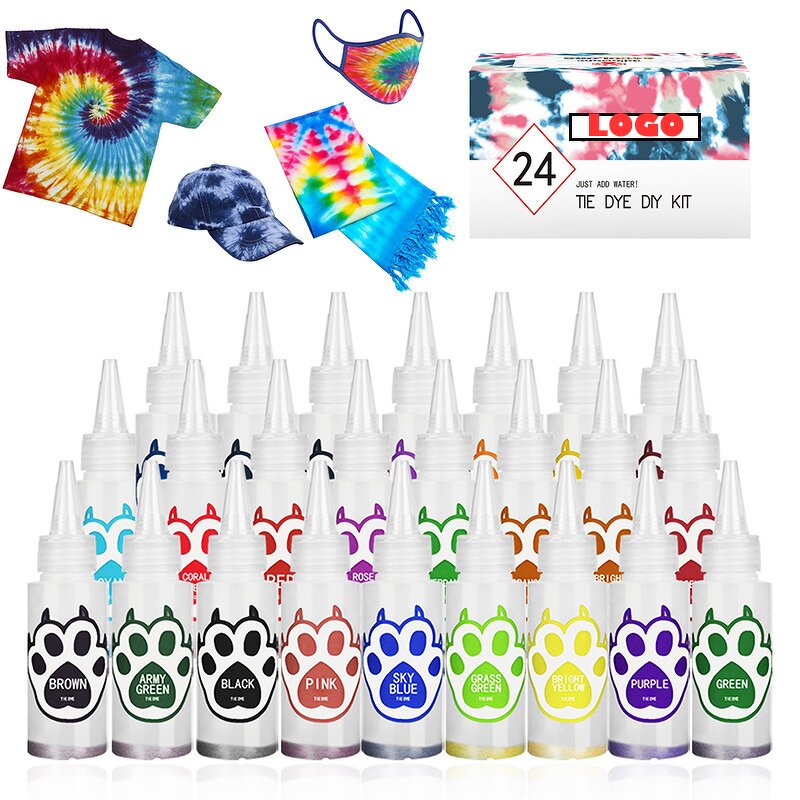 Tie Dye Kit Manufacturer - 12-Color 60ml Easy Squeeze Bottles All-in-1 Summer Activity Set for Kids Adults