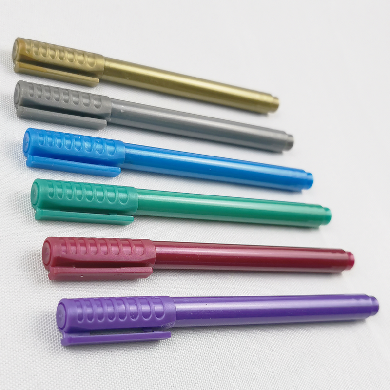 Metallic Wine Glass Markers Manufacturer - Non Toxic Safe Custom Logo Box 6 Packs Drink Wet Wiped