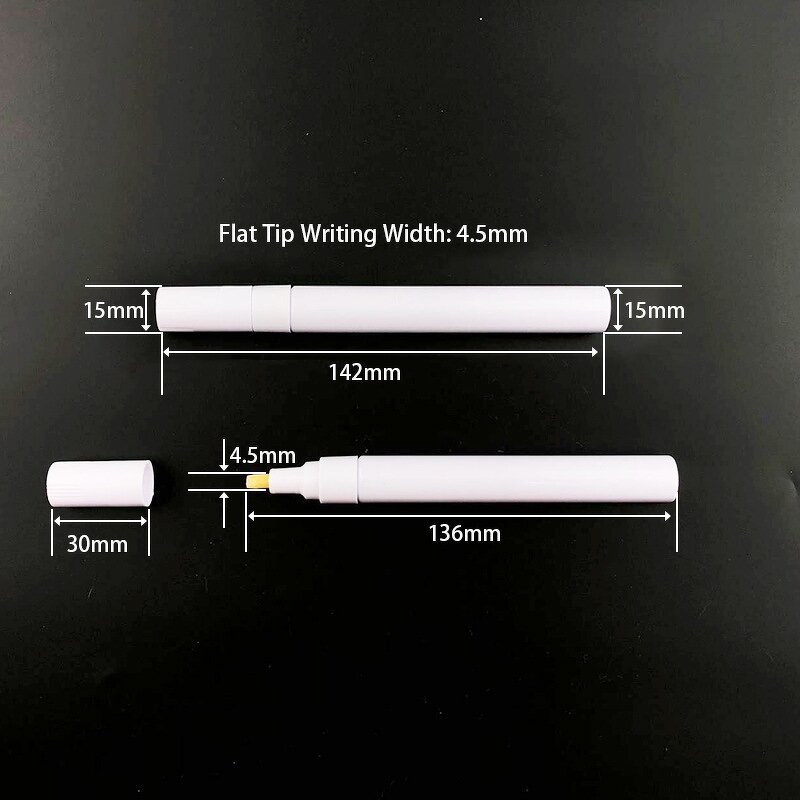 Tire Paint Markers Manufacturer - 24 Colors Water-Based Flat Brush Tip 6mm for Rock Glass Metal Stone