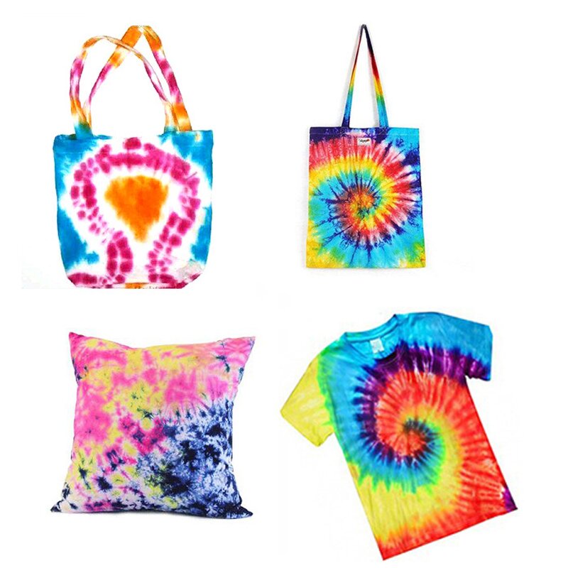 Fabric Tie Dye Kits Manufacturer - Colorful 24-Piece Hot Summer One Step Permanent Powder for T-Shirt Dyeing