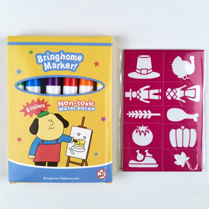 Fabric Markers Manufacturer - Kids DIY Non Toxic Water Based Broad Line Washable