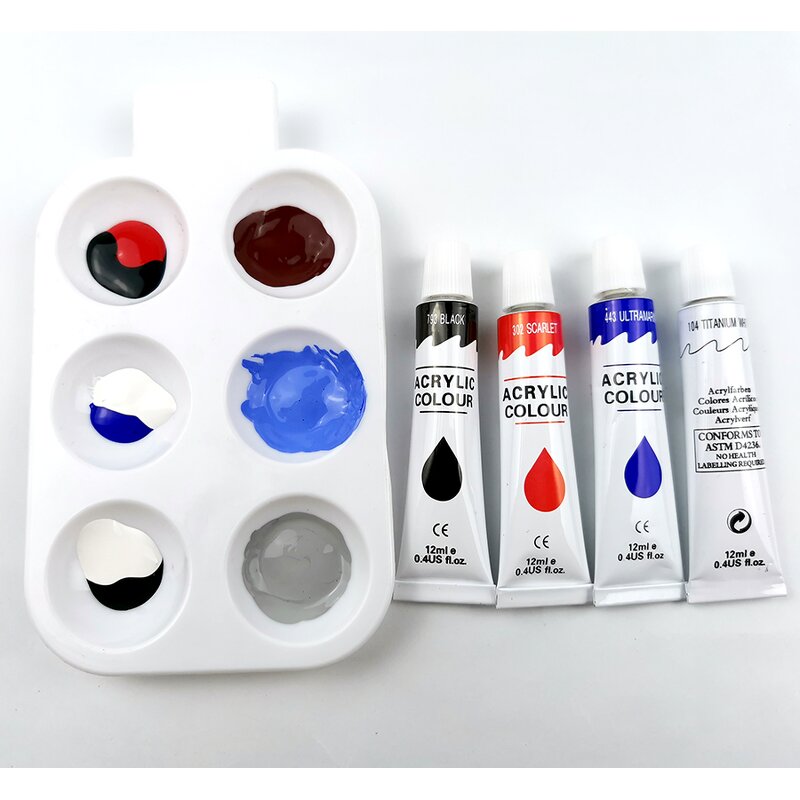 Acrylic Paint Set Manufacturer - Kids Adults All-Acrylic Promotional Gift for Canvas Craft Drawing for Glass Paper