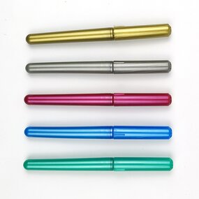 Wine Glass Metallic Markers Manufacturer - Multi-Function Promotional Party 6-Color Erasable Dry-Erase & Wet-Erase Flat Brush Tip