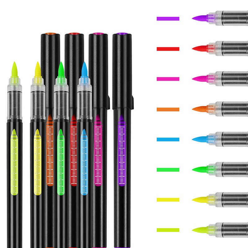 Glow in the Dark Markers Manufacturer - Multi-colors 8 Colors Fine Tip with Liquid Ink Dual-side Writing Erasable Set