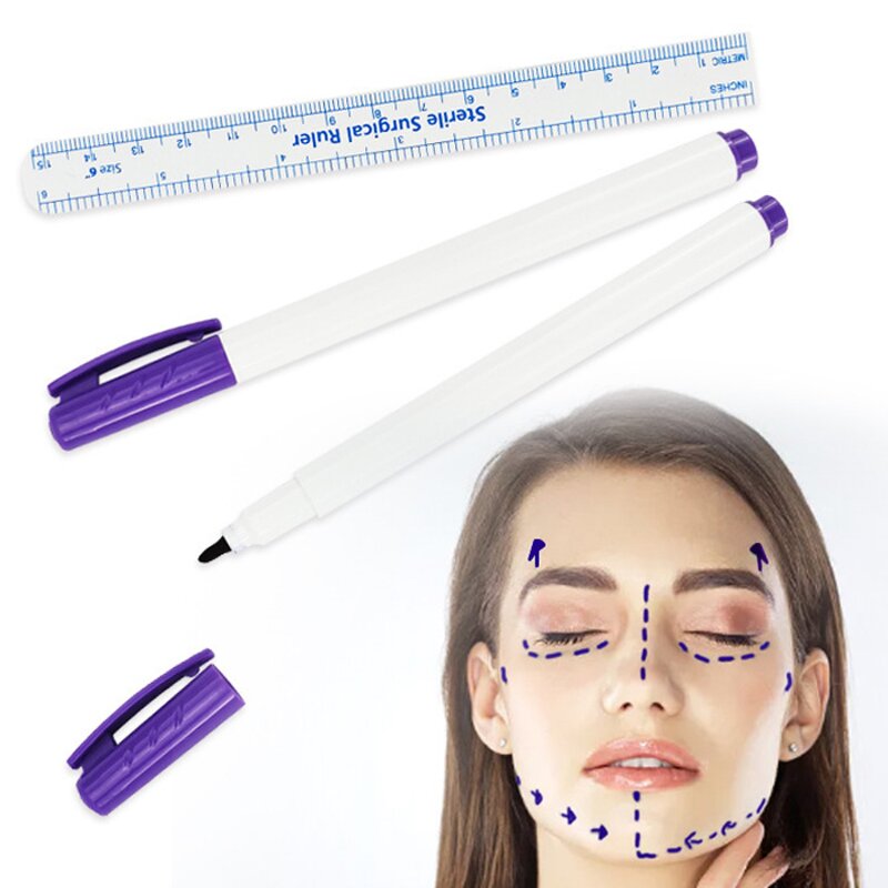 Skin Marker Set Manufacturer - Sterile Non-Toxic Waterproof Tattoo Surgical Marker Pen for Hospitals