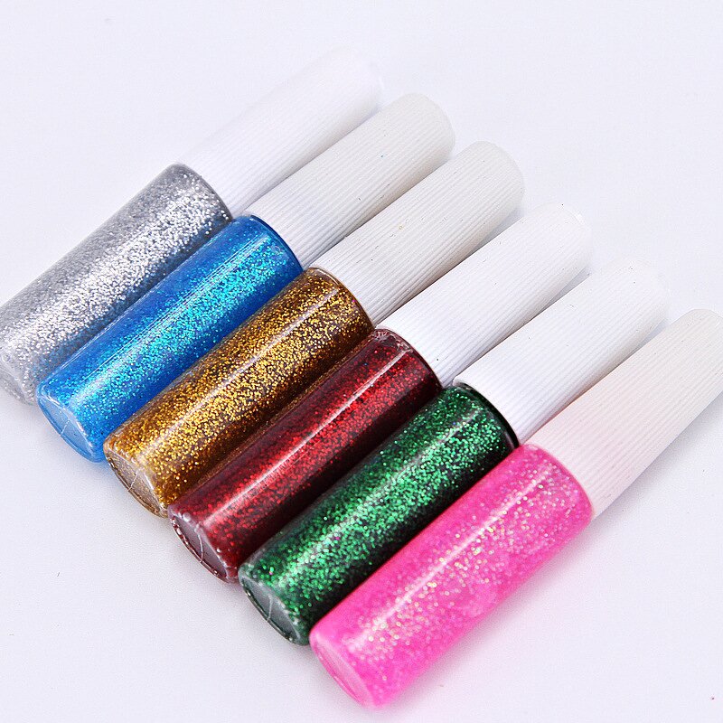 DIY Paint Glue Set Manufacturer - 12 Colors 10ml Lovely School Kids Art Craft with Glitter Gel