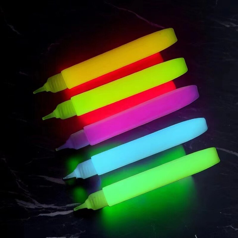 Acrylic Paint Set Manufacturer - 6-Color Non-Toxic Neon Safe Glow-in-the-Dark for Canvas Art Paper Glass