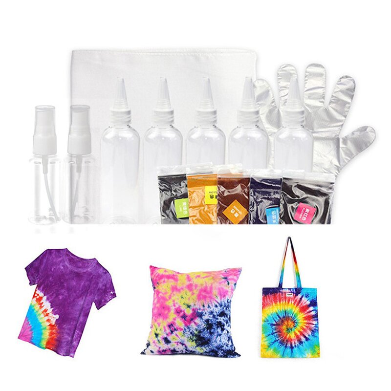 DIY Tie Dye Art Set Manufacturer - Promotional 24-Color Rubber Bands Kit for Handmade Outdoor Shirt