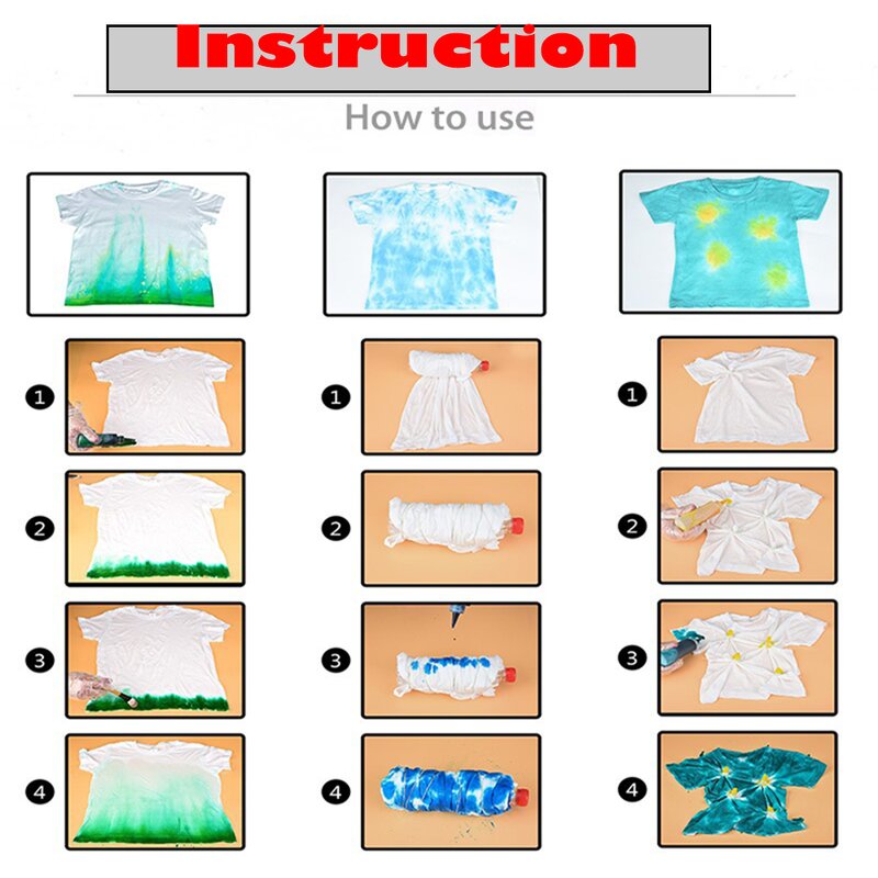 Tie Dye Kit Manufacturer - 12/16/18/24/36 Bottles Vibrant Powder Dyes One-Step for Fabric DIY Art