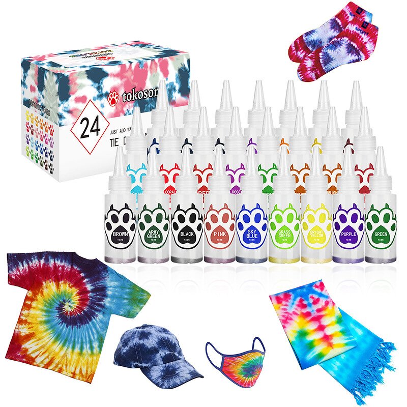 Powder Paint Kit Manufacturer - Custom Logo 36 Colors Art Supplier Tie Dye Kits for Party