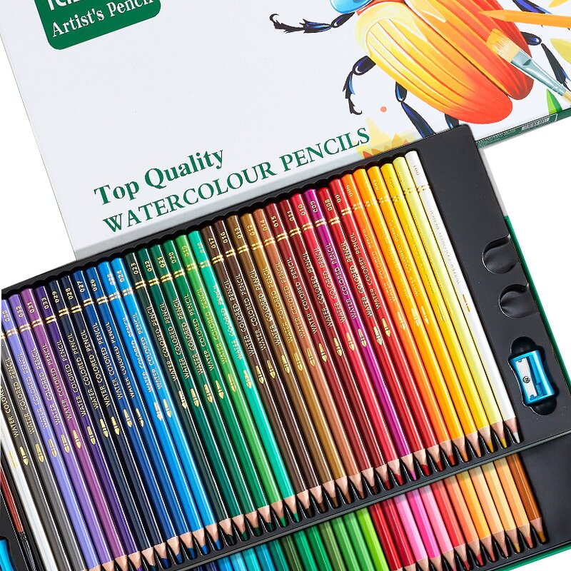 Watercolor Pencil Set Manufacturer - Quality Colours Softer Standard Wooden 48/72/120 with Customized Printing