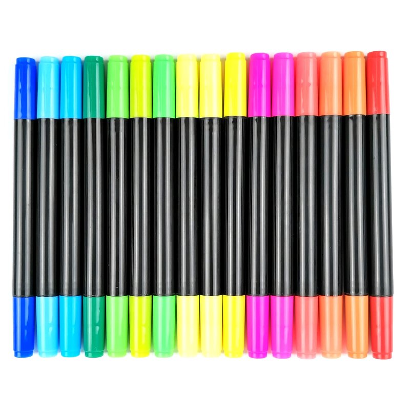 Fabric Markers Manufacturer - Dual Tips Chisel Point and Fine Point Tips Child Safe & Non-Toxic Permanent Colors