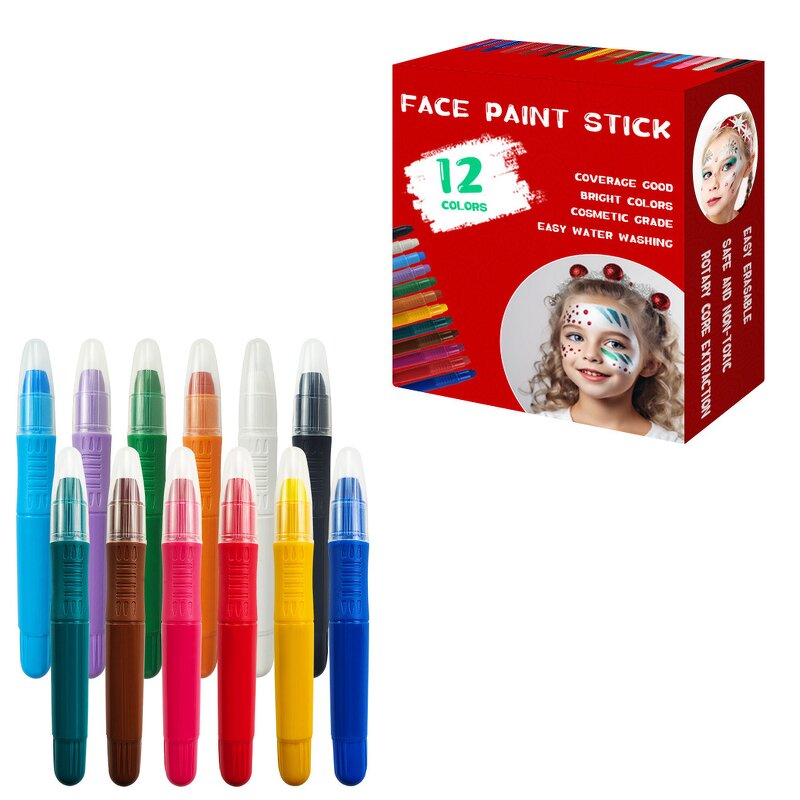 Face Paint Stick Crayon Manufacturer - Kids Adults Water-Based Makeup Set Easy Removable for All Ages