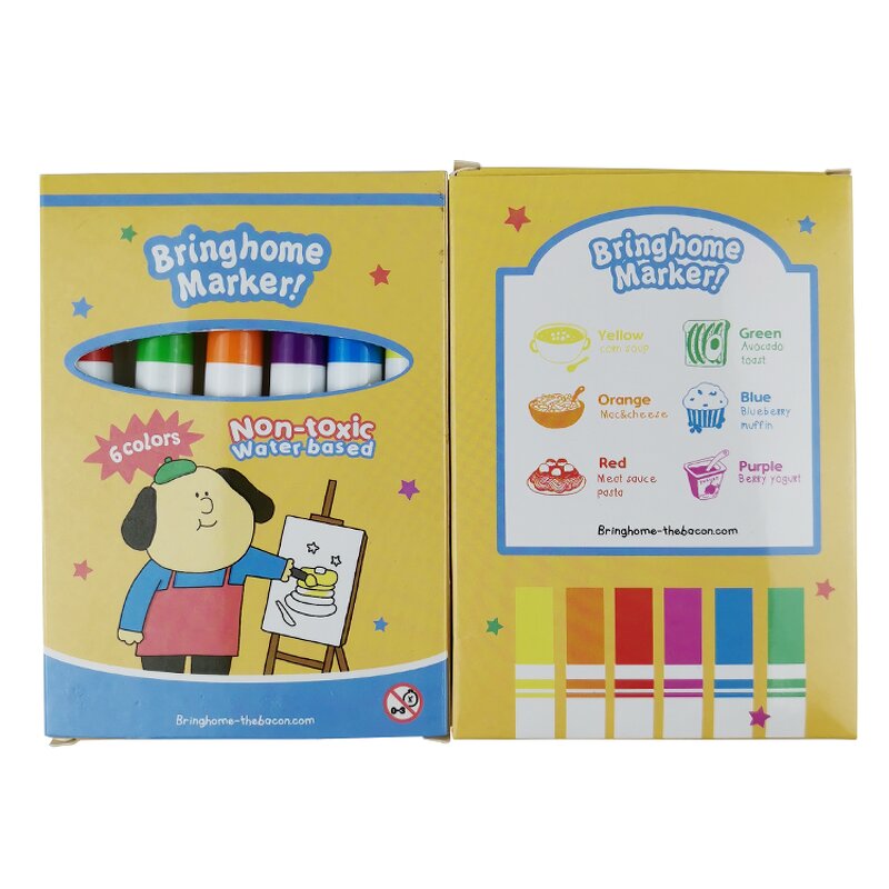 Fabric Markers Manufacturer - Kids DIY Non Toxic Water Based Broad Line Washable