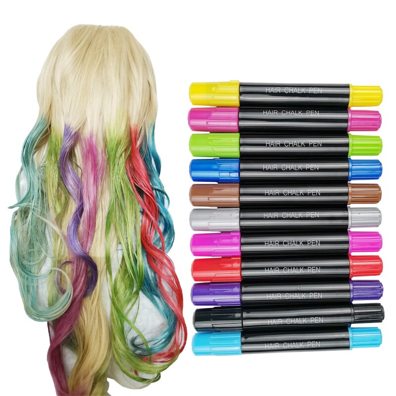 Hair Chalk Stick Crayons Manufacturer - Girls Birthday Gift Set with Assorted Colors Hair Color Changing Temporary