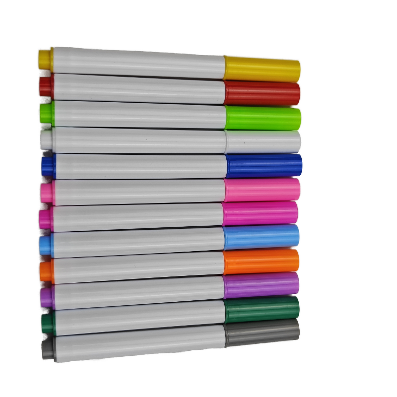 Chalk Pens Manufacturer - 12 Colors Wet Wipe Promotional Gift Assorted Erase Bright Colors Water Erasable Mini