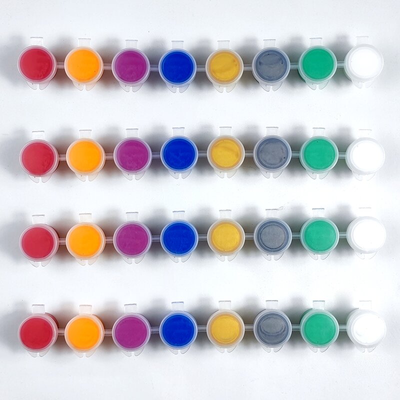 Acrylic Paint Strip Pot Manufacturer - Kids Waterproof 5mlx4 Pantone Colors for Painting on Canvas Glass Paper