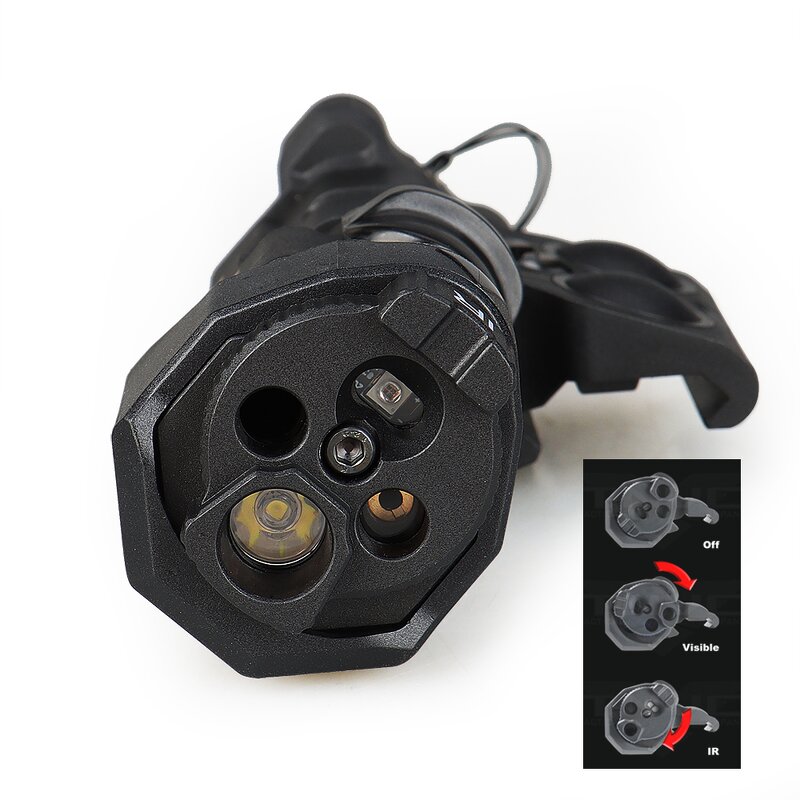 Tactical IR Green Point Clone Manufacturer - MAWL-C1+ Contains Green VIS IR White Light Nylon Shell Flashlight