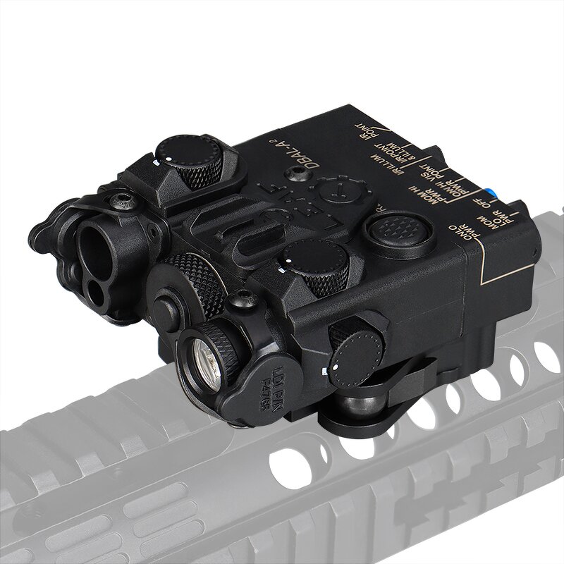Dual Beam Aiming Laser Manufacturer - DBAL-A2 IR & Red Laser LED White Light Illuminator Plastic Version