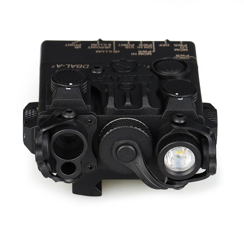 Red Laser Sight Manufacturer - GZ15-0139 DBAL-A2 PEQ Laser Box Dual Beam Lights Black Color Tactical