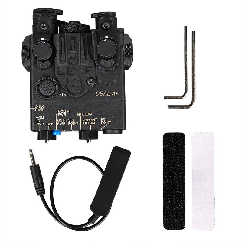 Dual Beam Aiming Laser Manufacturer - DBAL-A2 IR & Red Laser LED White Light Illuminator Plastic Version