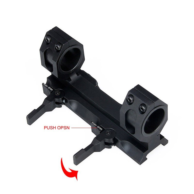 Tactical Scope Accessories Manufacturer - Aluminium Alloy QD Double Rings 25.4mm 30mm Scope Mount for 20mm Base GZ24-0134
