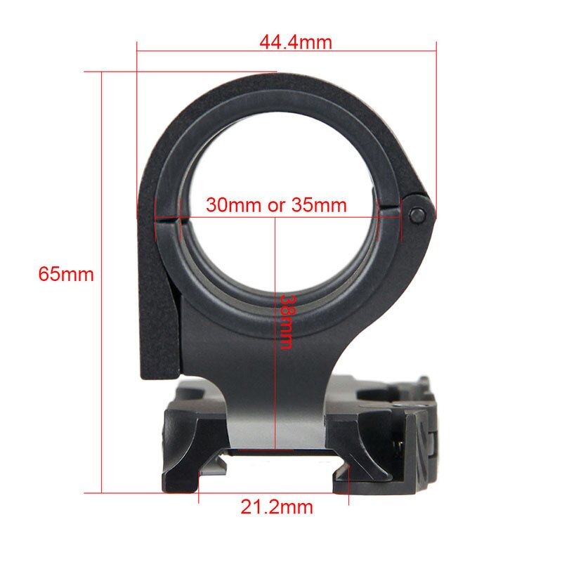 Hunting Equipment Manufacturer - Tactical Scopes Accessories Aluminum QD Scope Mount 30mm 35mm Double Rings GZ24-0164