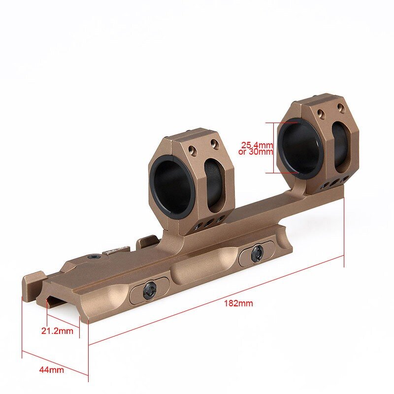 Tactical Scope Accessories Manufacturer - Cheap Price Aluminum 25.4mm 30mm QD Double Rings Scope Mount GZ24-0133