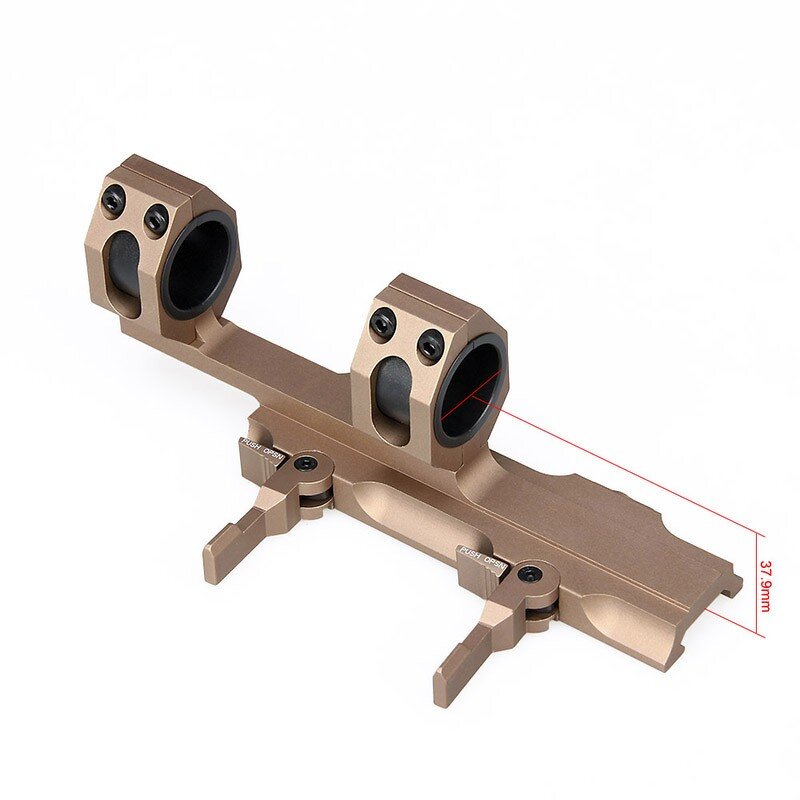 Tactical Scope Accessories Manufacturer - Cheap Price Aluminum 25.4mm 30mm QD Double Rings Scope Mount GZ24-0133