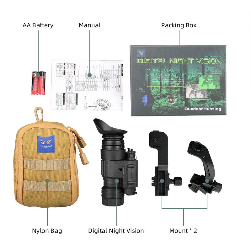 Tactical Equipment Hunting Accessories Manufacturer - Digital PVS 14 Monocular NVG Pvs14 Device PVS-14 Night Vision
