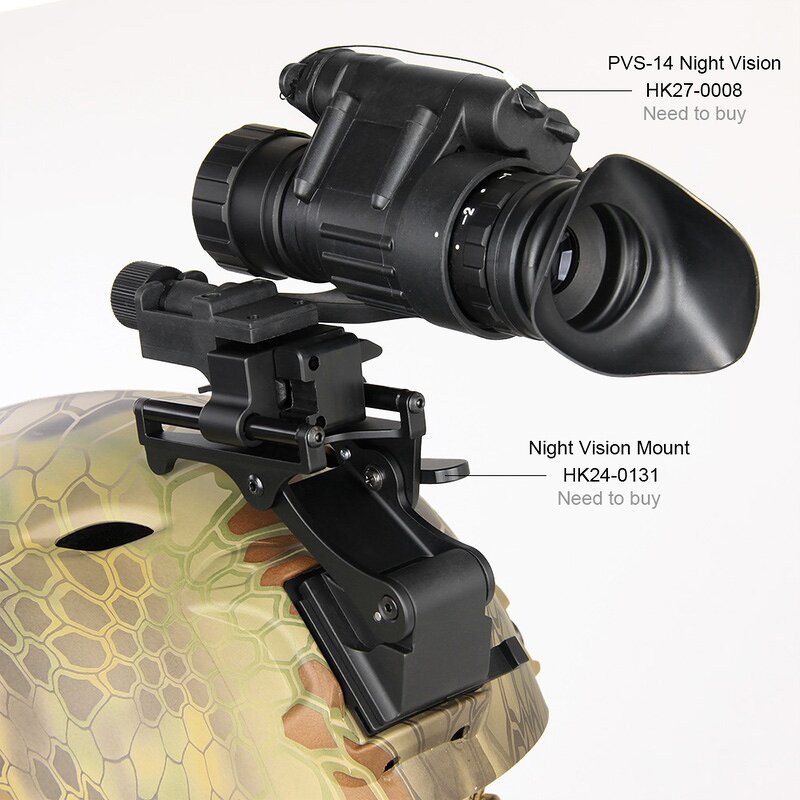Tactical Optic Accessory Manufacturer - Aluminum Alloy Pvs-14 NVG Night Vision Goggles Mount PVS14 Helmet Adapter GZ24-0131