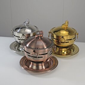 Mini Hot Pot Manufacturer - Luxury Shabu Pot Restaurant Stainless Steel Alcohol Stove