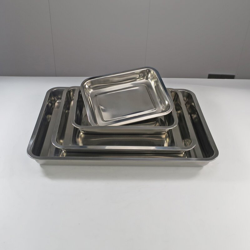 Stainless Steel Tray Manufacturer - Commercial Restaurant Kitchen Hollow Ware Trays Multi Purpose Deep Tray