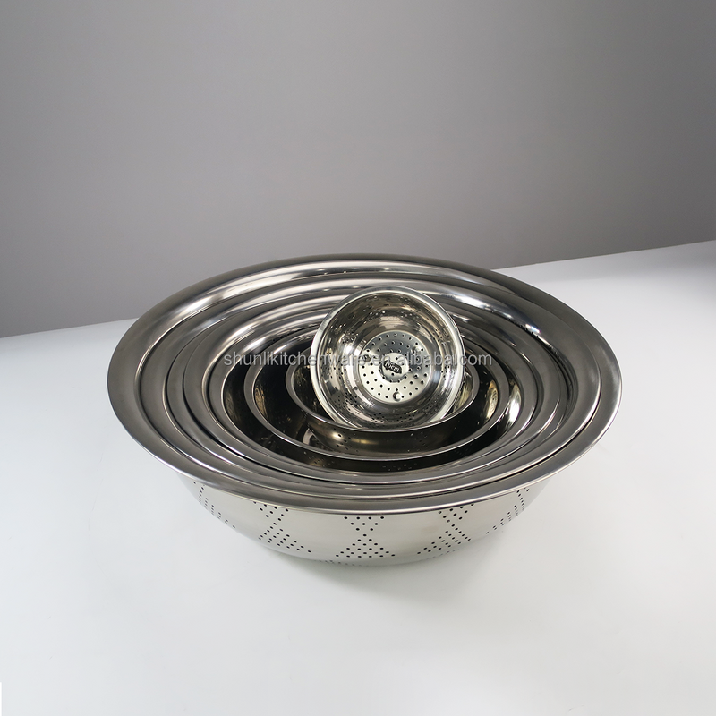 Colander Set Manufacturer - Kitchen Use Stainless Steel Rice Wash Sieve Basket Strainer Steel Colander