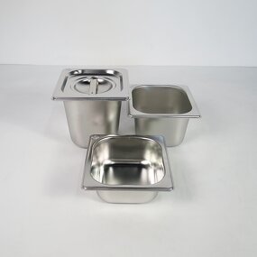 GN Pan Manufacturer - 304 Stainless Steel 1/6 GN Food Pan for Hotel & Restaurant