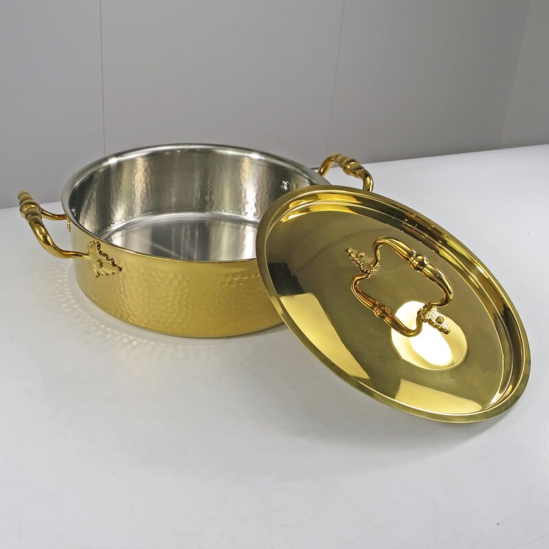 Chafing Dish Manufacturer - Golden Hammer Commercial 304 Stainless Steel Large Capacity Induction Cooker With Metal Lids