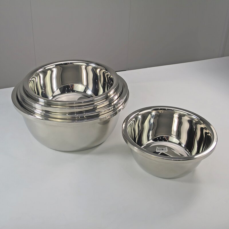 Stainless Steel Basin Manufacturer - Different Sizes Salad Bowl Large Kitchen Multifunctional Mixing Bowl