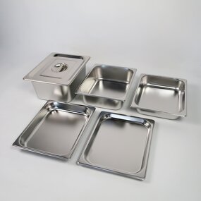 Food Storage Containers Manufacturer - 1/2 Stainless Steel Stackable Steam Table Pan for Buffet Event Catering