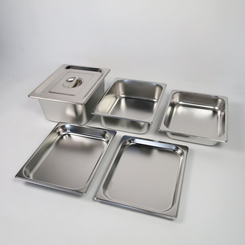 Food Storage Containers Manufacturer - 1/2 Stainless Steel Stackable Steam Table Pan for Buffet Event Catering