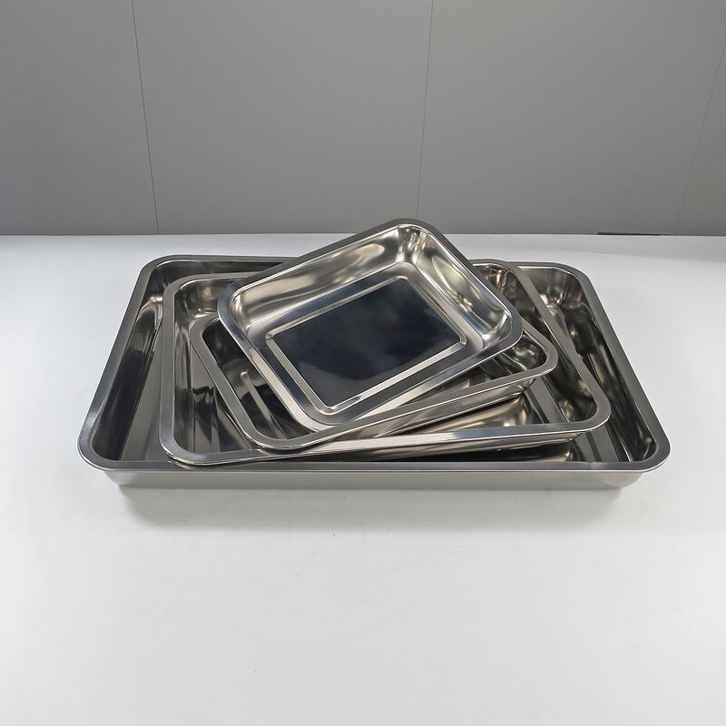 Stainless Steel Tray Manufacturer - Commercial Restaurant Kitchen Hollow Ware Trays Multi Purpose Deep Tray